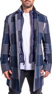 Maceoo Ascension0003 Blue Brushed Peacoat with Dickey