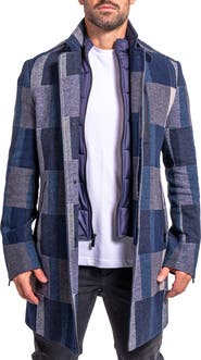 Maceoo Ascension0003 Blue Brushed Peacoat with Dickey