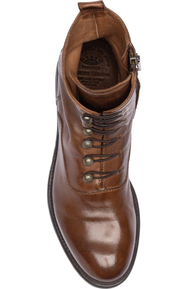 Officine Creative Lis 006 Leather Zipped Boots, Alternate, color, Brown