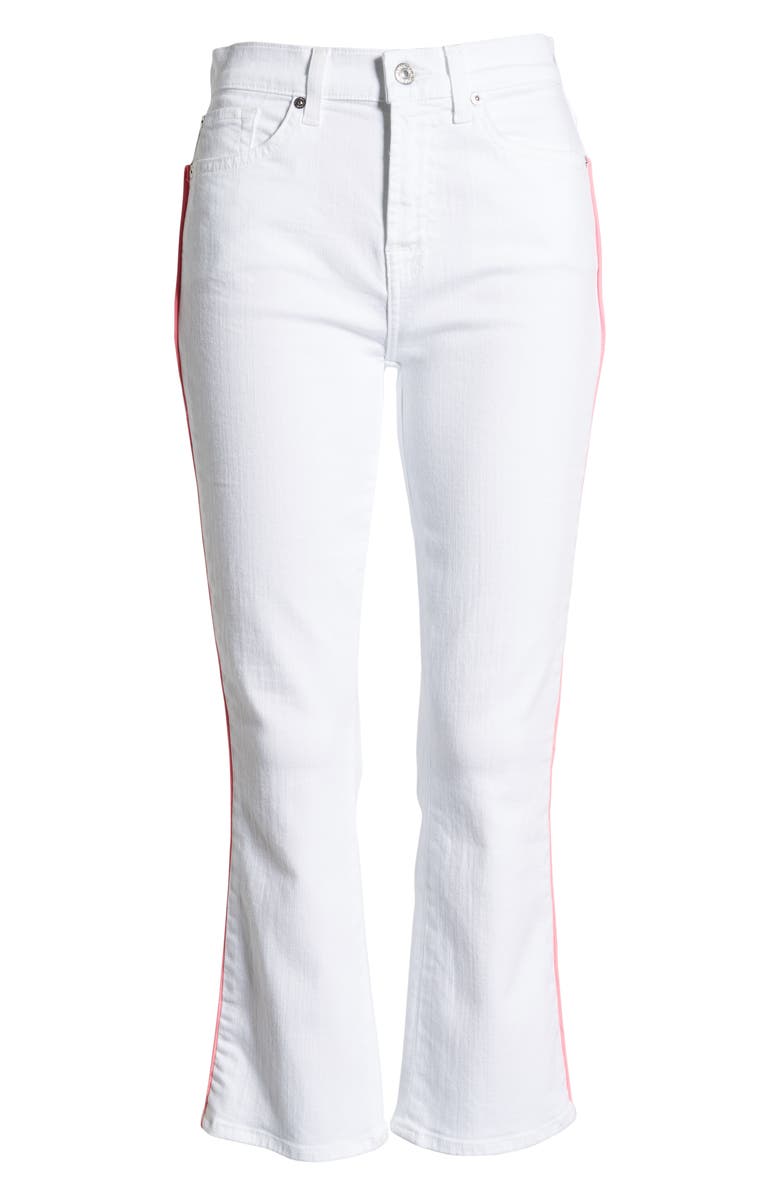 7 For All Mankind <sup>®</sup> High Waist Crop Jeans, Alternate, color, 