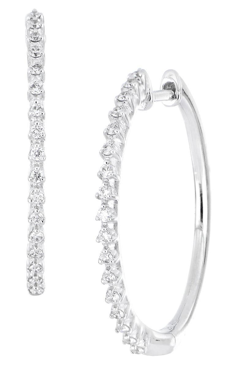 Bony Levy Rita Diamond Hoop Earrings, Main, color,