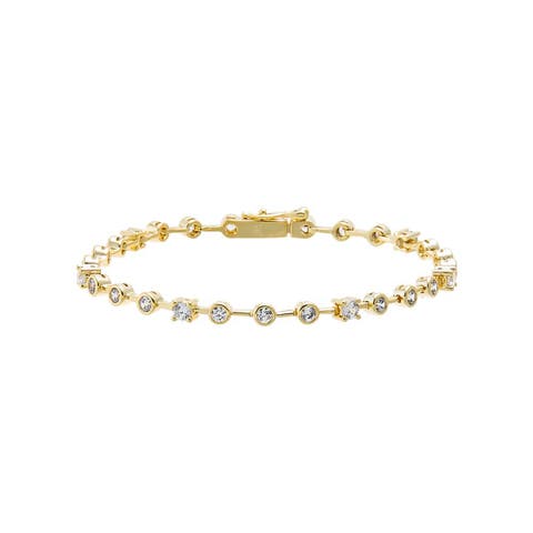 CZ Multi Shape Tennis Bracelet