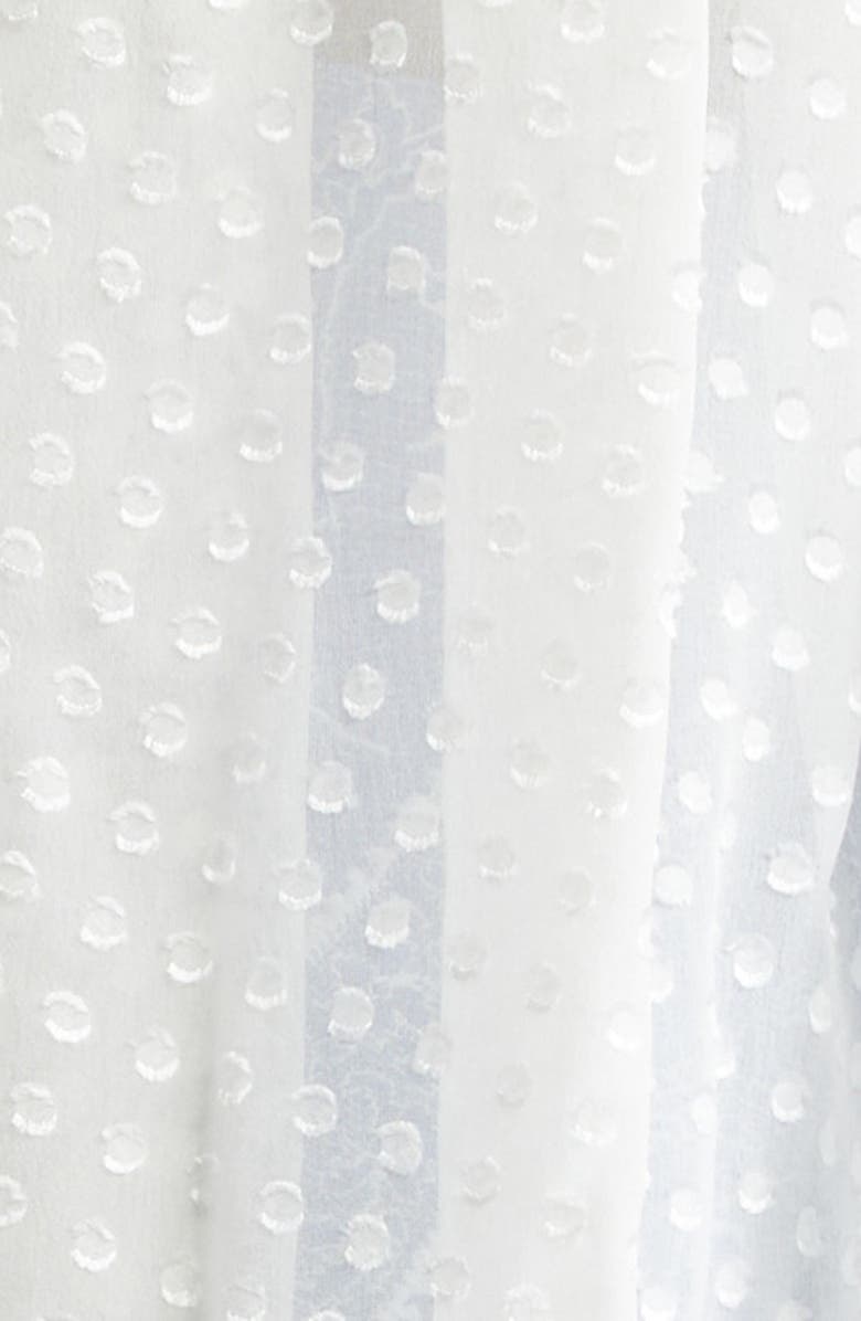 Etro Pleated Silk Blend Shirt, Alternate, color, White