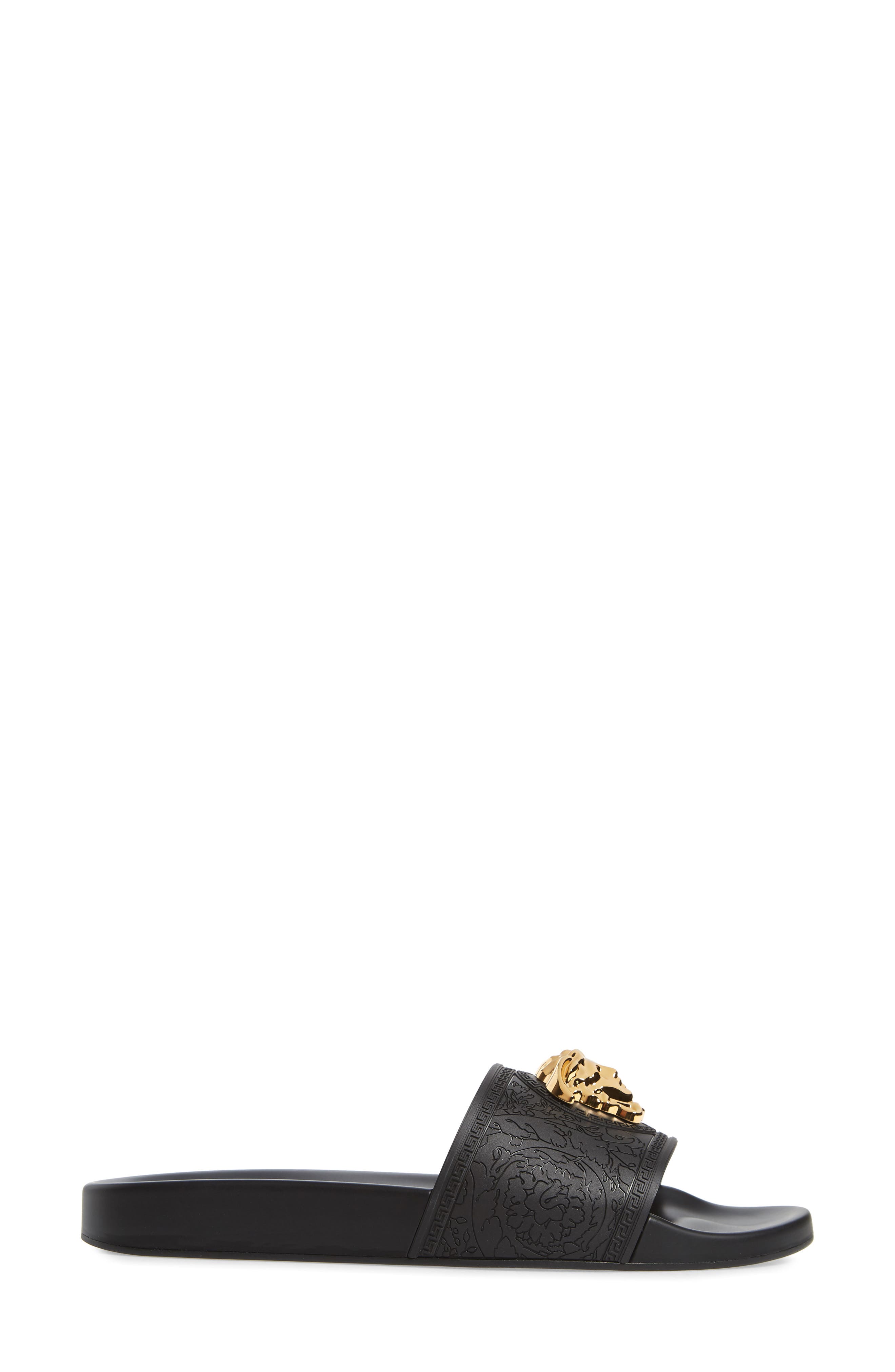 Versace Palazzo Medusa Slide Sandal, Alternate, color, 