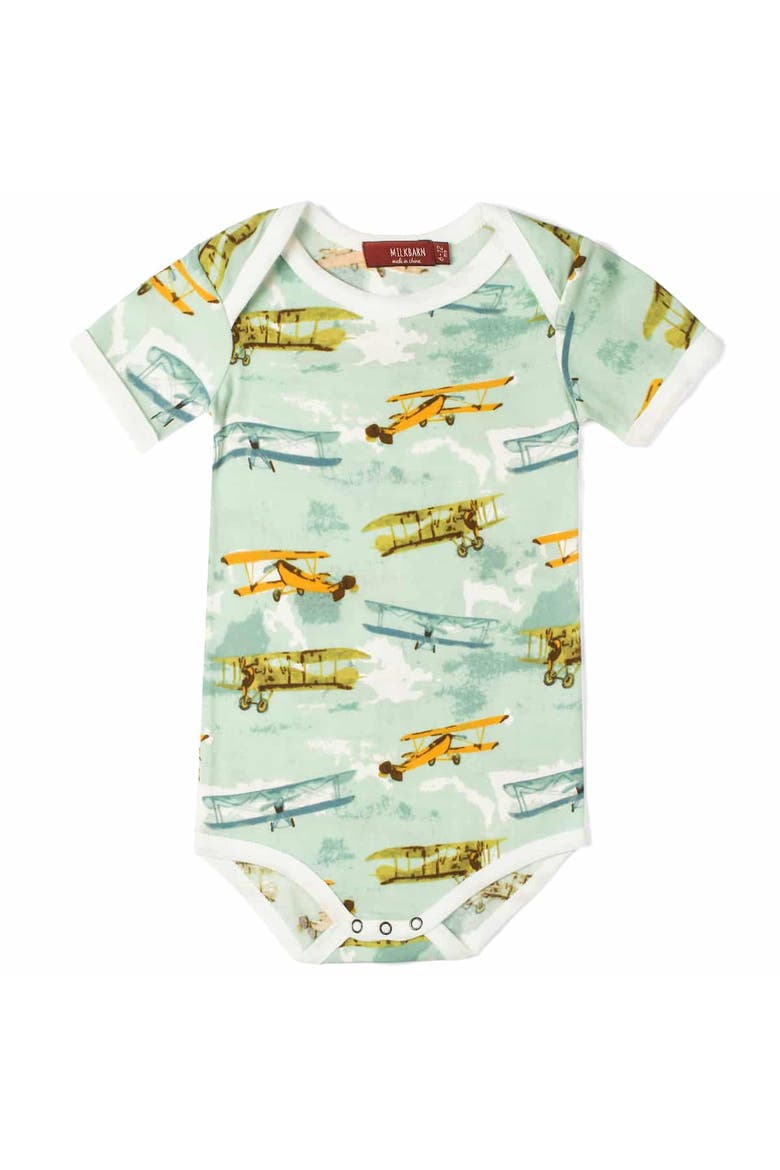 Organic Cotton One Piece, Main, color, Vintage Planes