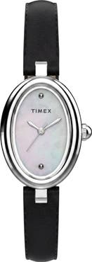 Timex® Cavatina Luxe Leather Strap Watch, 18mm