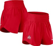 Nike Women's Nike Scarlet Ohio State Buckeyes Performance One Dri-FIT High-Rise Shorts