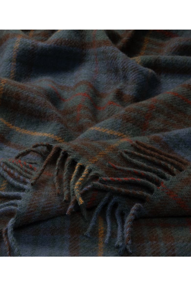 Highland Tweeds New Wool Fluffy Throw, Alternate, color, Antique Hunting Stewart