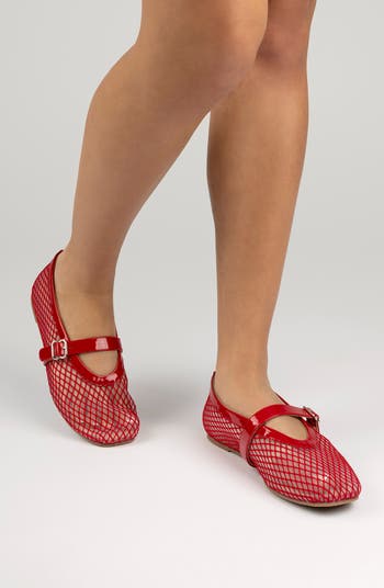Casha Mesh Mary Jane Flat