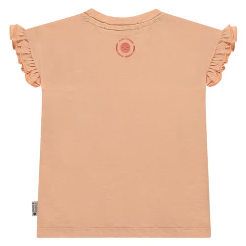 Stains And Stories By Babyface Ruffled Cap Sleeve T-shirt In Blue