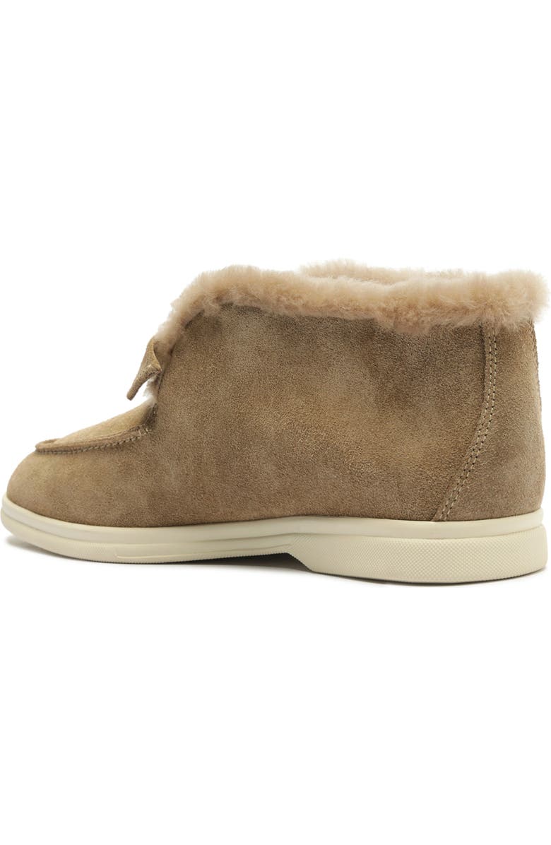 Alexandre Birman Clarita Genuine Shearling Lined Bootie, Alternate, color, Semolina
