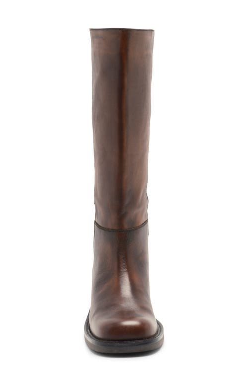Free People Dana Distressed Pull On Boots Cognac In Brown