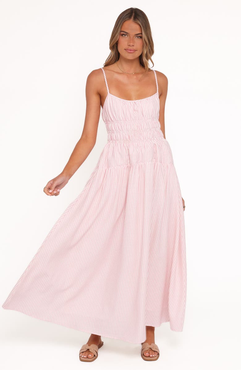 Petal & Pup Brittany Stripe Maxi Sundress, Alternate, color, Pink Stripe