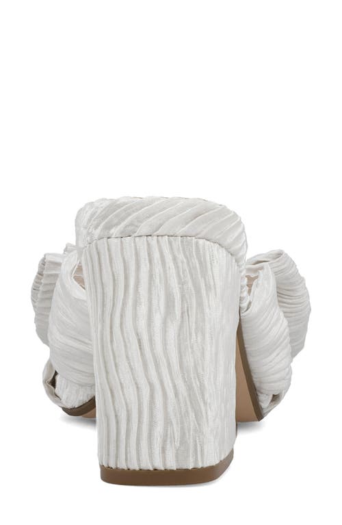 Mia Mechelle Slide Sandal In White