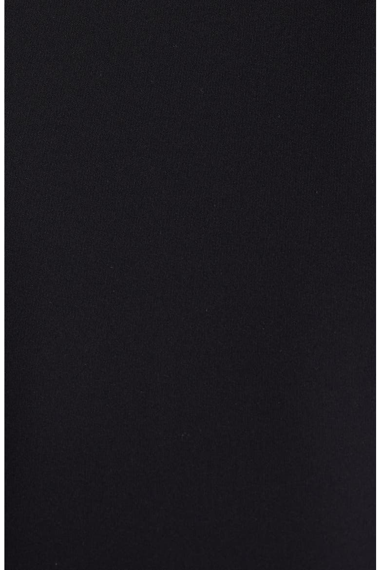 Tyra Raglan Sleeve One-Piece Rashguard Swimsuit, Alternate, color, BLACK