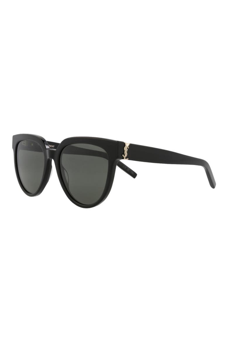54mm Cat Eye Sunglasses, Alternate, color, BLACK BLACK GREY