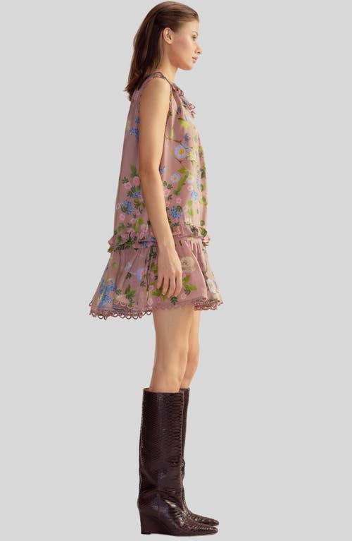 Cynthia Rowley Lilie Dress In Mauve Floral