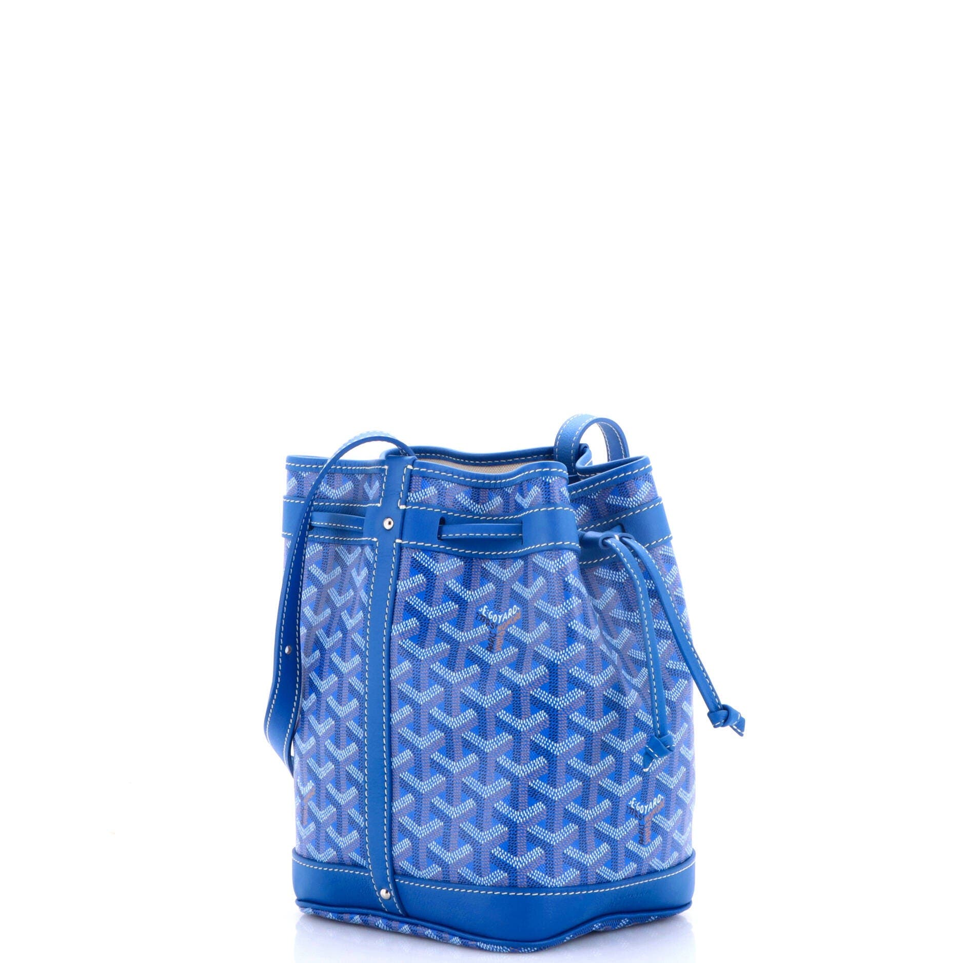 Petit Flot Bucket Bag Coated Canvas PM, Alternate, color, Blue