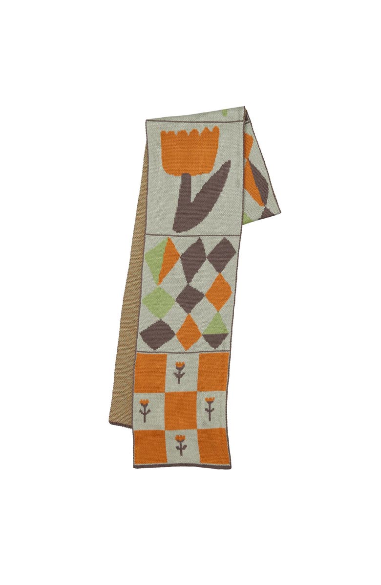 Biquette Toni Darling Frank Knit Scarf, Main, color, Minty Orange