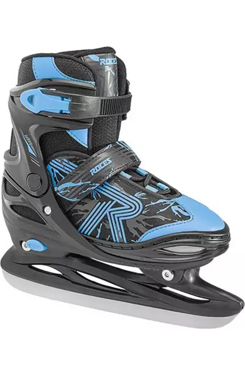 Roces Jokey 3.0 Adjustable Boys Ice Skates, Main, color, Black/Blue
