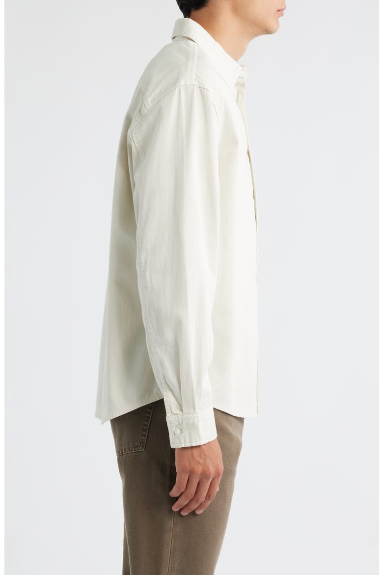 Modern Button-Up Shirt, Alternate, color, WARM WHITE