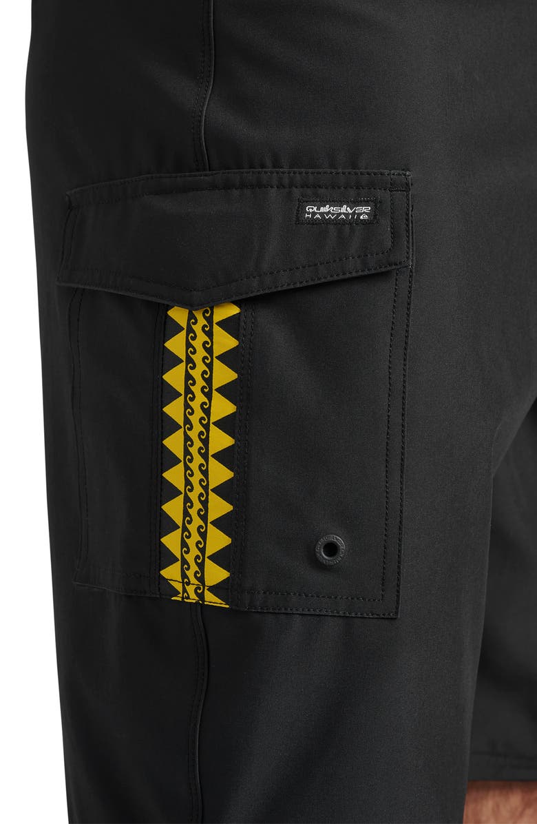 Quiksilver HI Sidewind 20" Board Shorts, Alternate, color, Black.