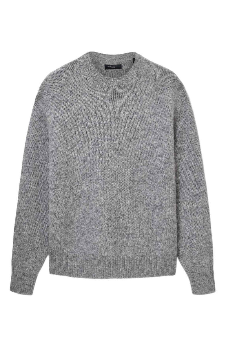 AllSaints Coby Crewneck Wool & Mohair Sweater, Alternate, color, Grey Marl