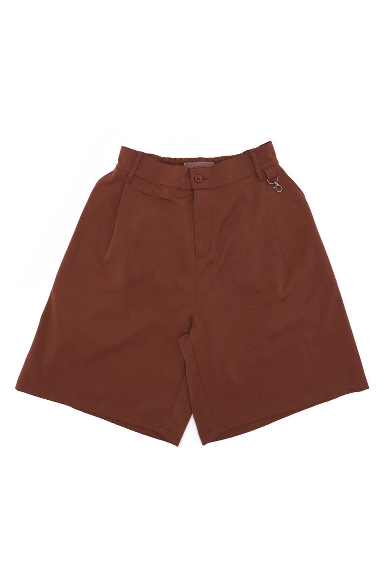 STUDENTS Calculus Baggy Slack Pleated Shorts, Main, color, 