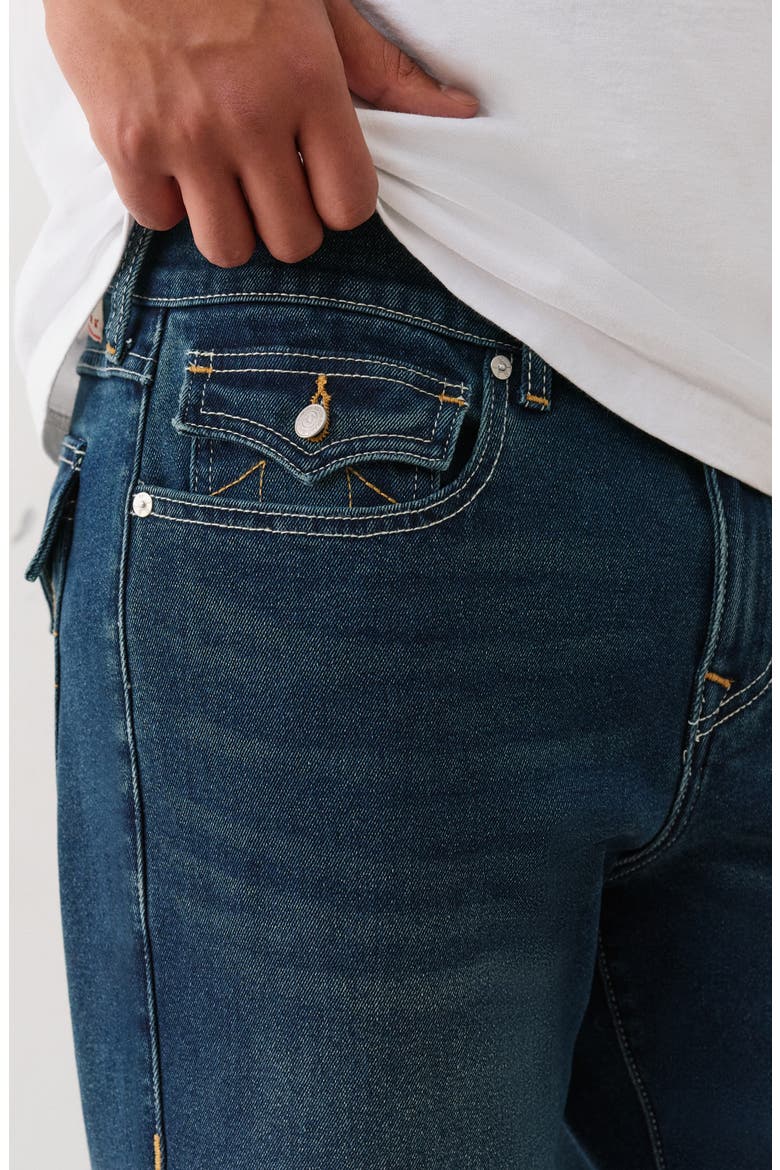 Rocco Flap Pocket Skinny Jeans, Alternate, color, DARK SHADE