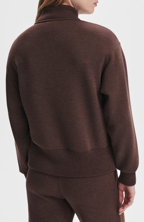 Varley Sally Half Zip Sweatshirt In Brown