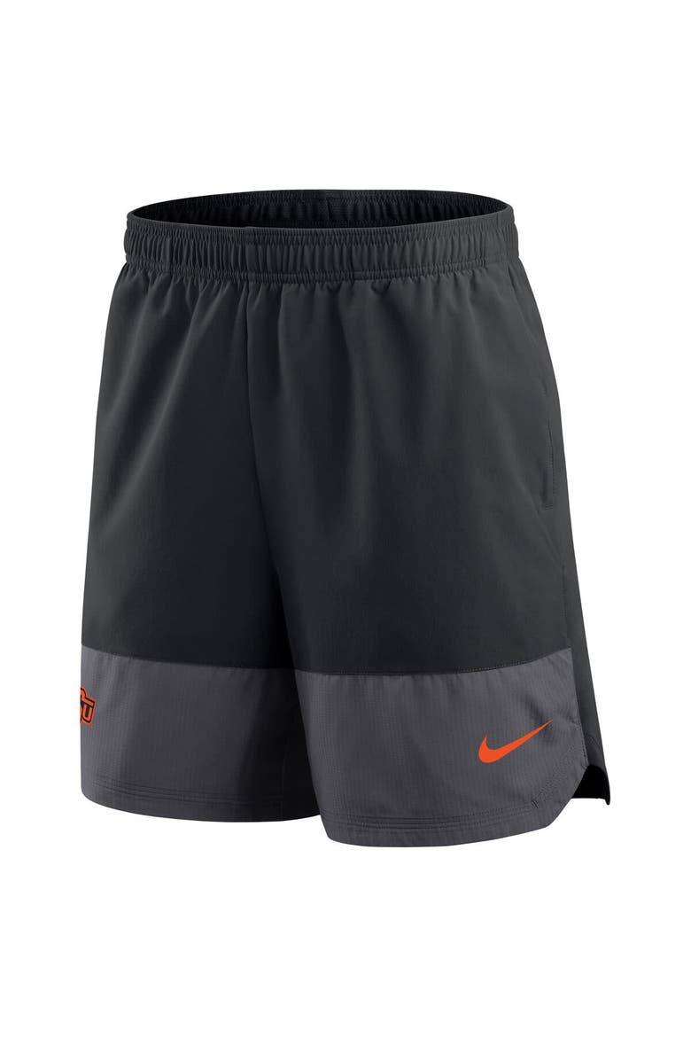 Men's Nike Black Oklahoma State Cowboys 2025 Sideline Performance Shorts, Alternate, color, Black