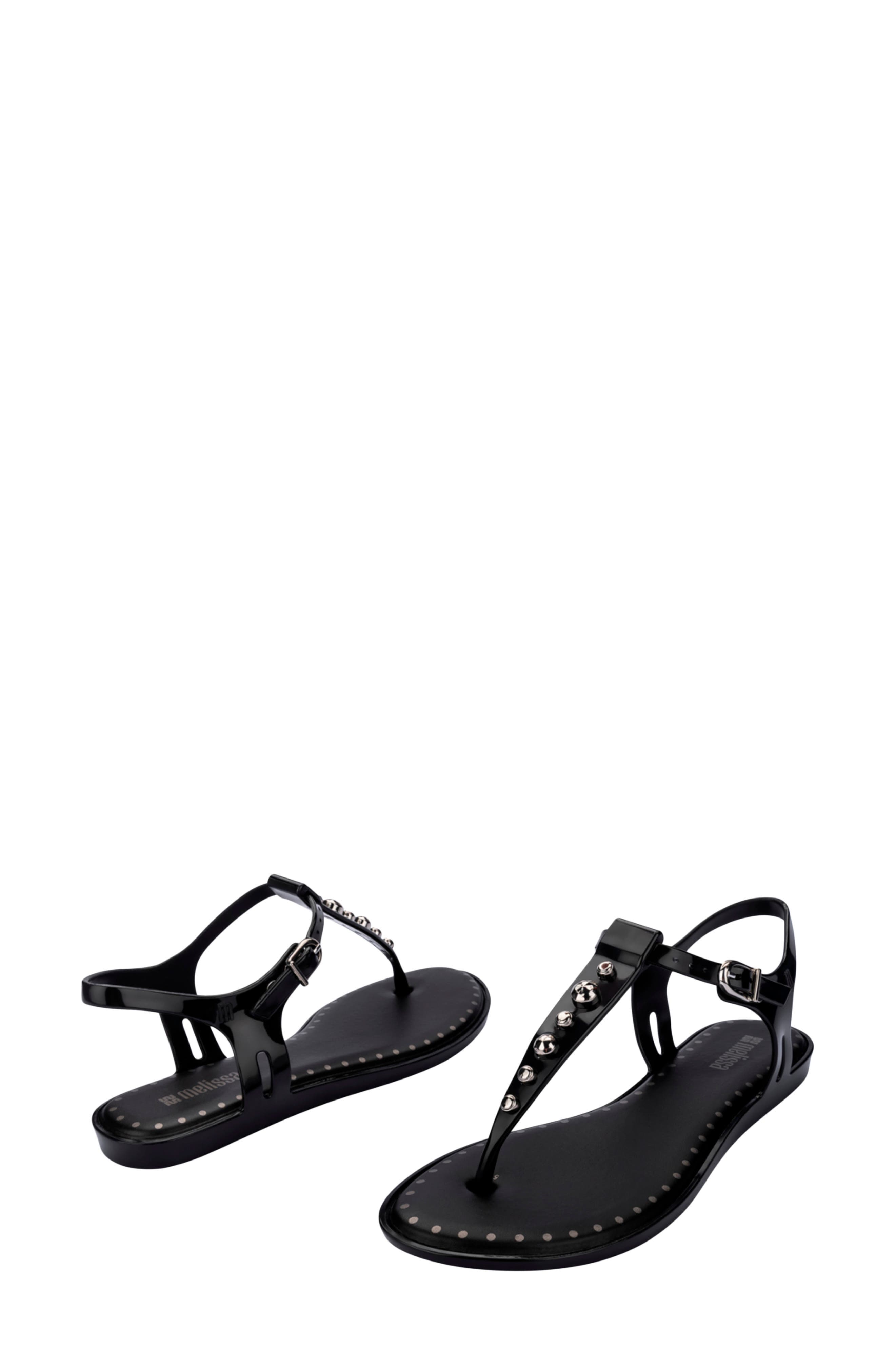 Melissa Solar Boho Ankle Strap Sandal, Alternate, color, Black