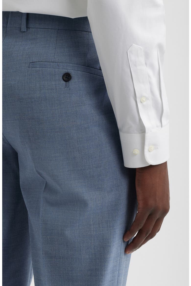 Henrik Trim Fit Solid Stretch Wool Suit Pants, Alternate, color, GREY BLUE CROSSHATCH
