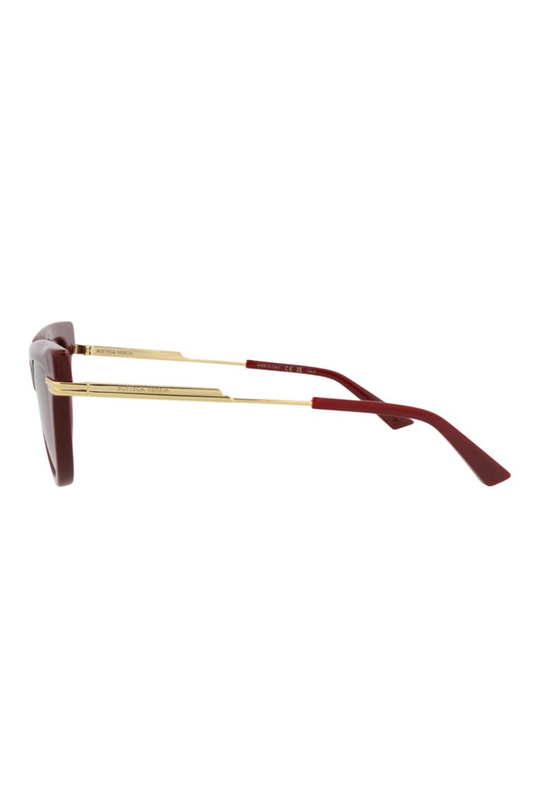 54mm Cat Eye Sunglasses, Alternate, color, BURGUNDY GOLD RED