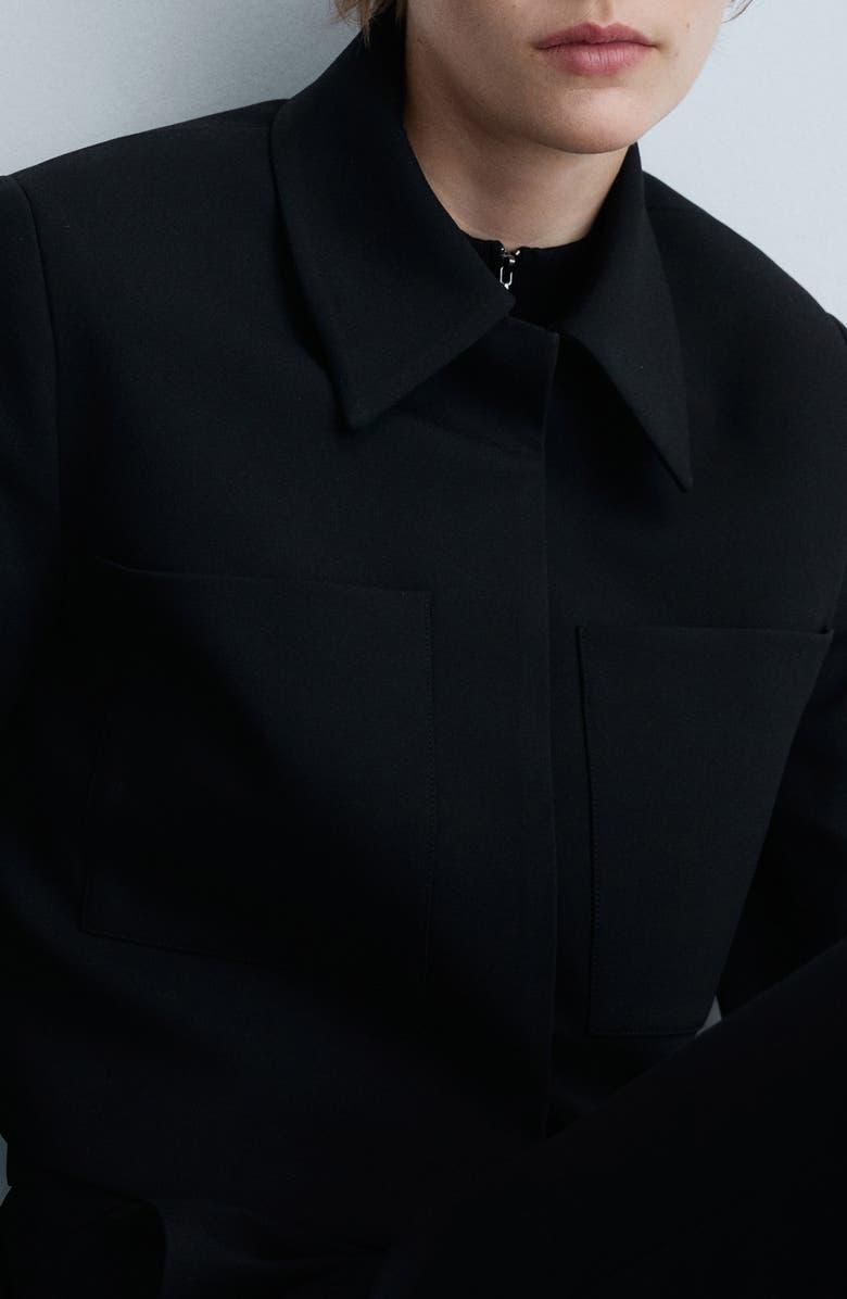 MANGO Crop Suiting Jacket, Alternate, color,