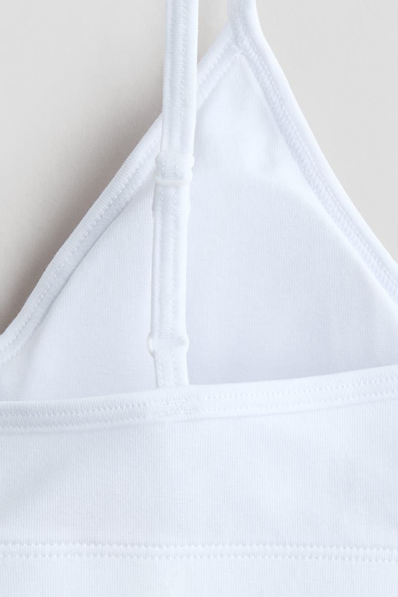 2-pack Padded Crop Tops, Alternate, color, White