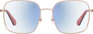 Kate Spade New York salome 52mm square blue light blocking reading glasses