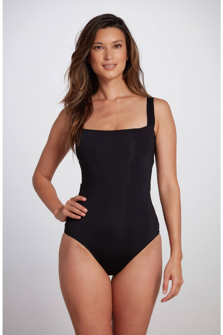 Donatella One Piece Swimsuit, Main, color, Black