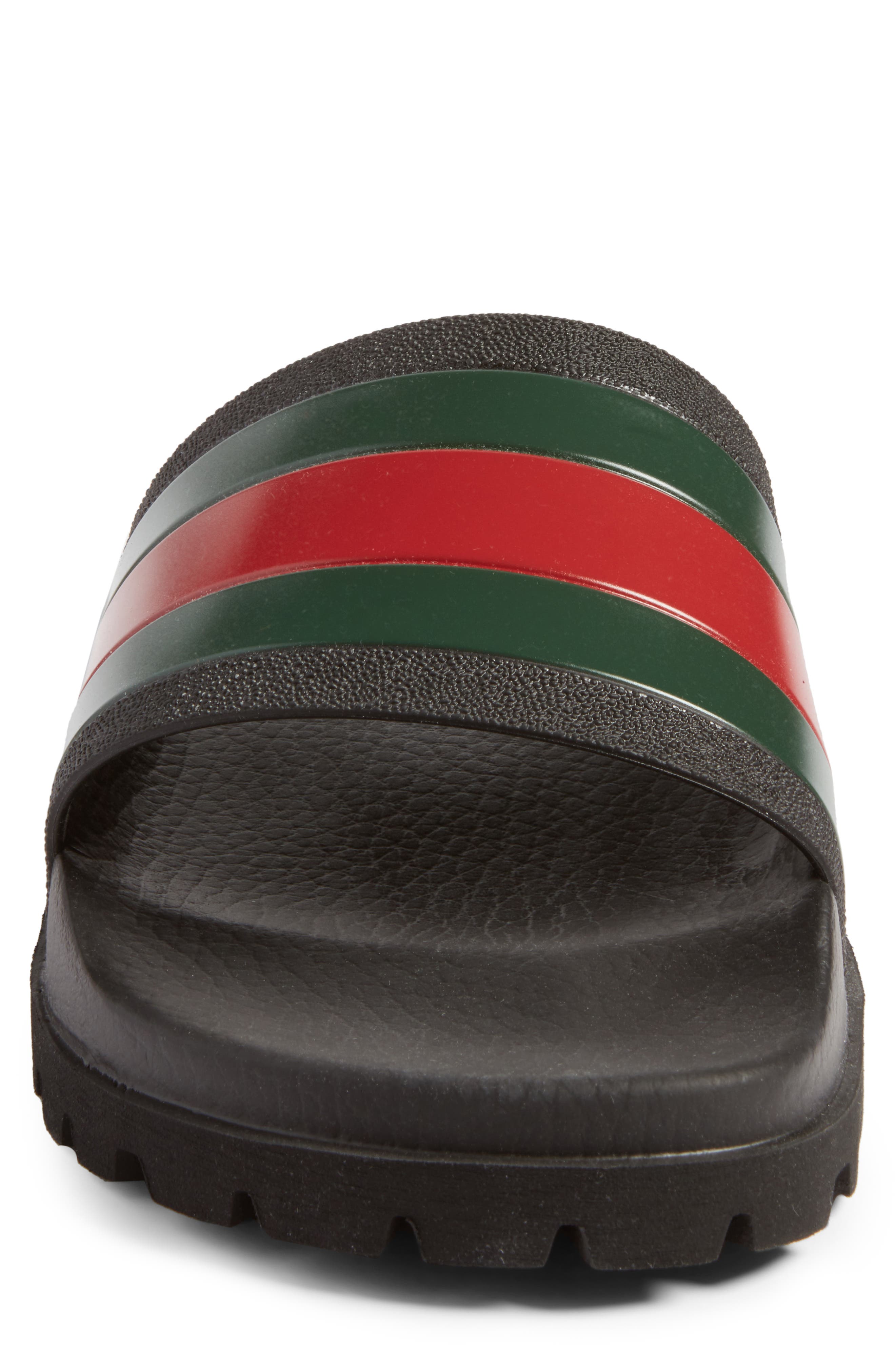Gucci Slide Sandal, Alternate, color, Nero/Nero