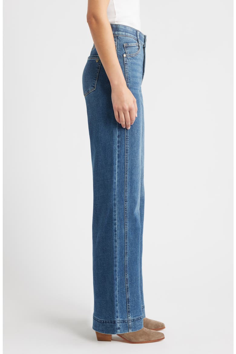 Gracie Skyrise Wide Leg Jeans, Alternate, color, MID BLUE