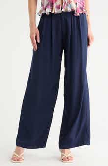 JASON WU High Waist Pleated Front Wide Leg Pants
