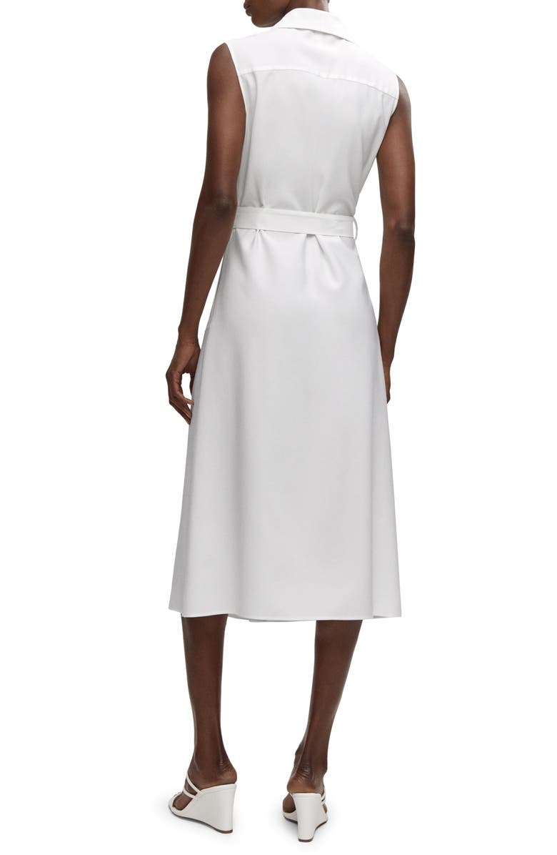 MANGO Belted Sleeveless Blazer Midi Dress, Alternate, color,