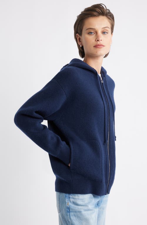 Nordstrom Wool Blend Zip Hoodie Cardigan