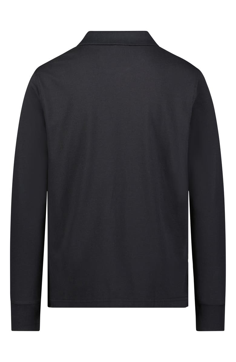 Brooks Brothers Long Sleeve Piqué Polo, Alternate, color, Caviar