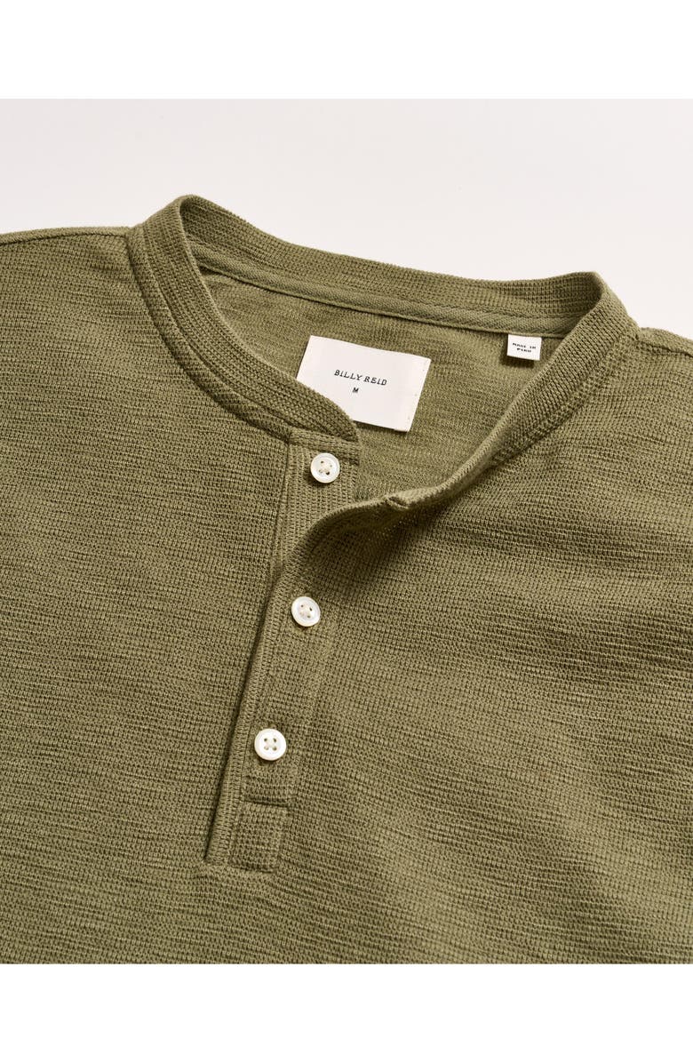Billy Reid Slub Tuck Henley, Alternate, color, Lichen Green
