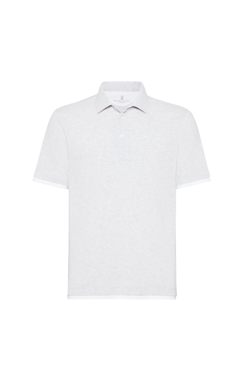 Brunello Cucinelli Polo with Faux-Layering, Main, color, 