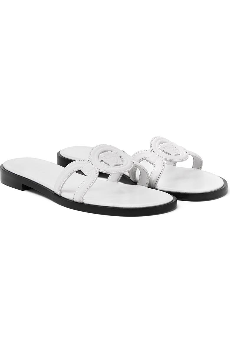 Versace Medusa '95 Slide Sandal, Main, color, Porcelain White