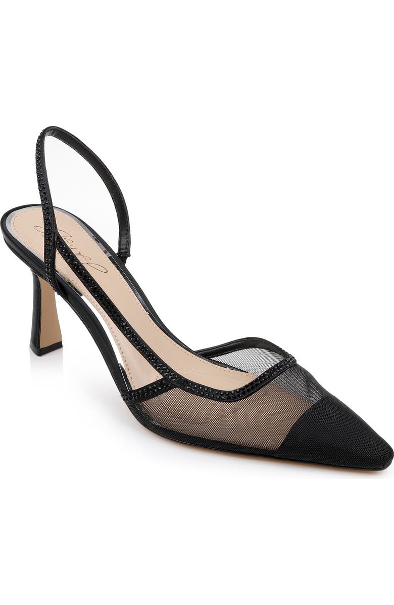 Jewel Badgley Mischka Tammy Slingback Half d'Orsay Cap Toe Pump, Main, color,