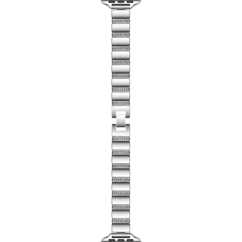 Posh Tech Soleil Rhinestone Watchband in Silver at Nordstrom