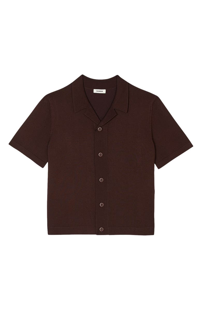 SANDRO Button-Up Shirt, Alternate, color, 